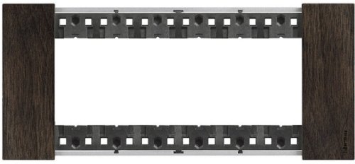 Рамка горизонтальная Legrand BTicino Living Now 1-м. 6 мод. дерево орех картинка